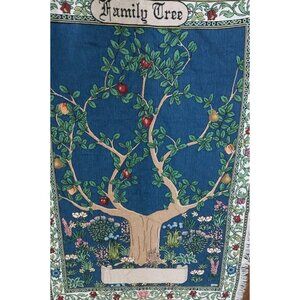 Mohawk Home Family Tree Throw Blanket Tapestry Made in USA 45"x65”